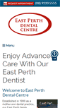 Mobile Screenshot of eastperthdental.com